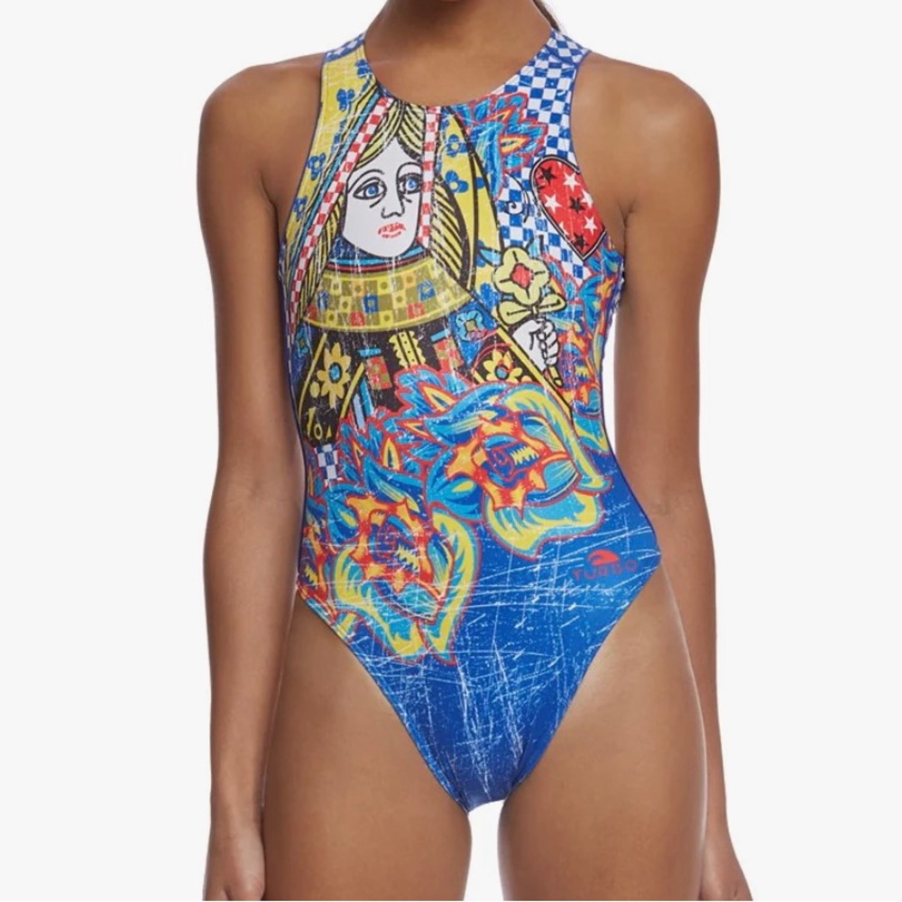 Turbo Queen of Hearts Water Polo Swim Suit - Women’s XL - New